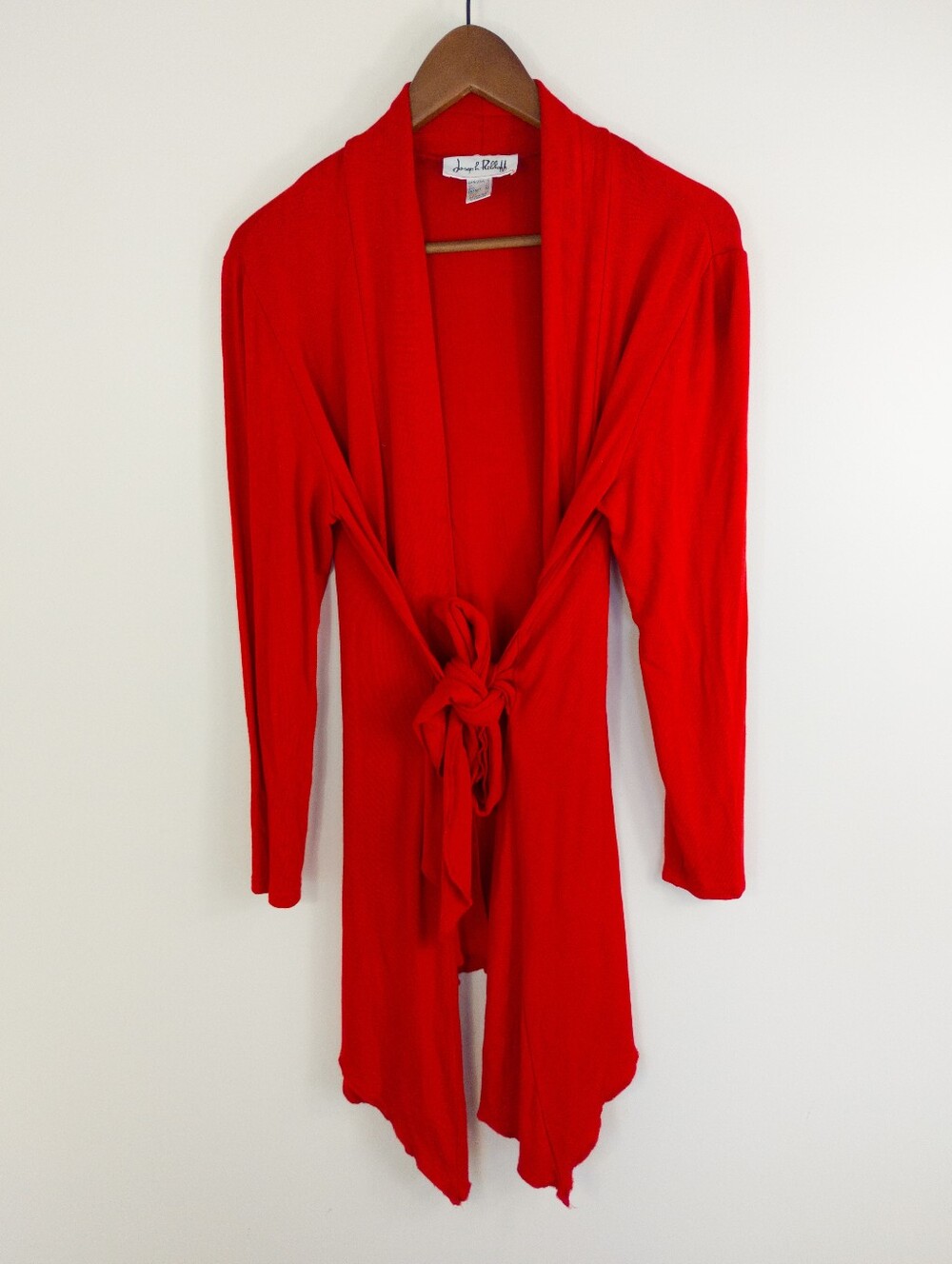Joseph Ribkoff Red Tie Front Cardigan Size 12